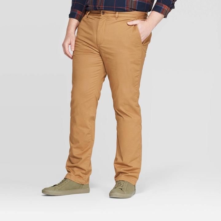 Men's Big & Tall Chino Pants - Goodfellow & Co Brown