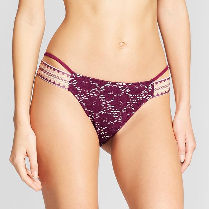 Women's Sun Rays Extra Cheeky Bikini Bottom - Shade & Shore Purple Dahlia