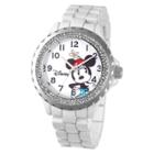 Women's Disney Minnie Mouse Enamel Sparkle Watch - White,