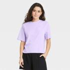Women's Short Sleeve T-shirt - A New Day Purple