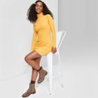Women's Long Sleeve Bodycon Dress - Wild Fable Gold
