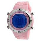 Trax Digital Rubber Chronograph Multifunction Watch - Pink