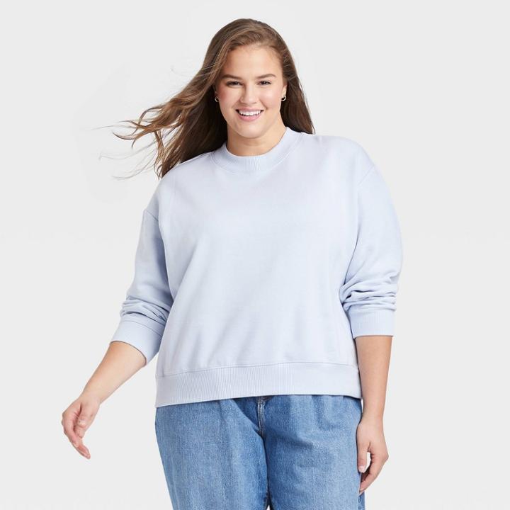 Women's Plus Size Sweatshirt - A New Day White