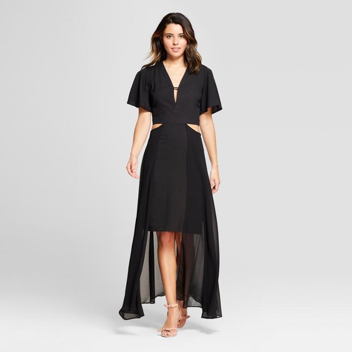Women's Maxi Cutout Dress - Xoxo (juniors') Black