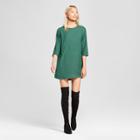 Eclair Women's Front Pocket Shift Dress - Clair Green