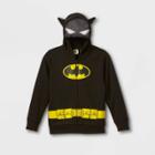 Warner Bros. Boys' Batman Hooded Zip-up Sweatshirt - Black