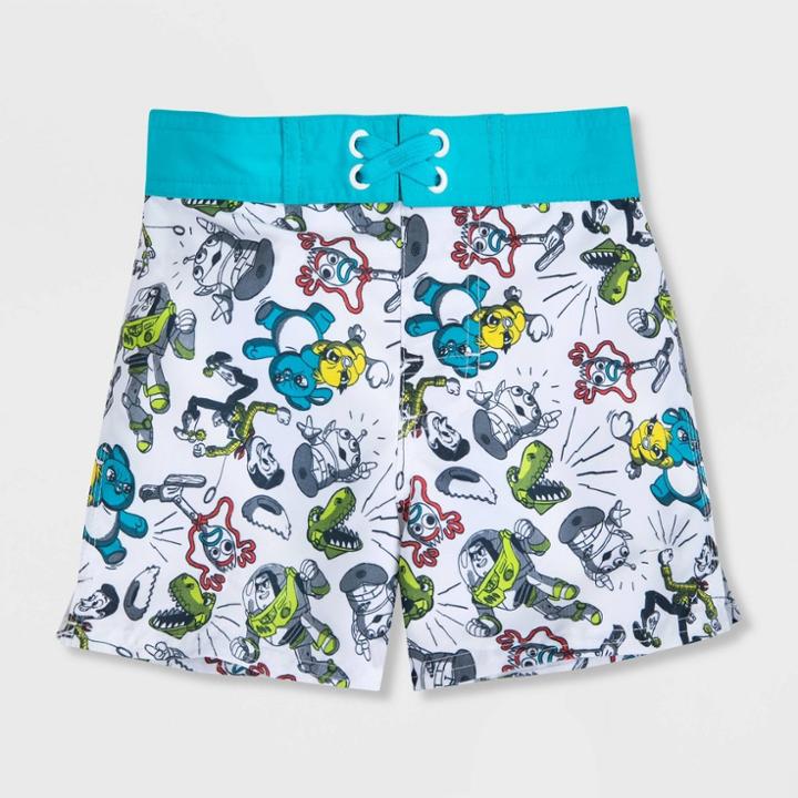 Boys' Disney Toy Story Swim Trunks - Blue 3 - Disney