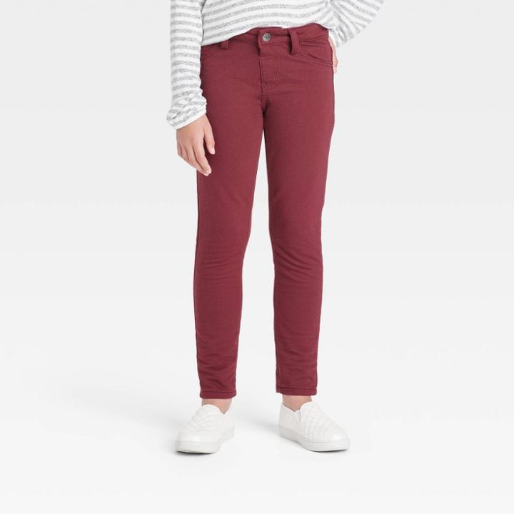 Girls' Mid-rise Soft Knit Jeggings - Cat & Jack