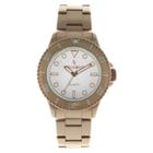 Peugeot Watches Women's Peugeot Ratchet Bezel White Dial Watch - Rose Gold