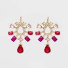 Gemstone Starburst Earrings - A New Day Pink