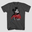 Men's Disney Mickey Mouse Vampire Short Sleeve T-shirt - Charcoal Heather