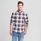 Men's Standard Fit Long Sleeve Northrop Button-down Shirt - Goodfellow & Co Brigadier Navy