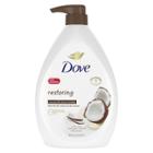 Dove Beauty Dove Restoring Coconut Butter & Cocoa Butter Nourishing Body Wash With Pump