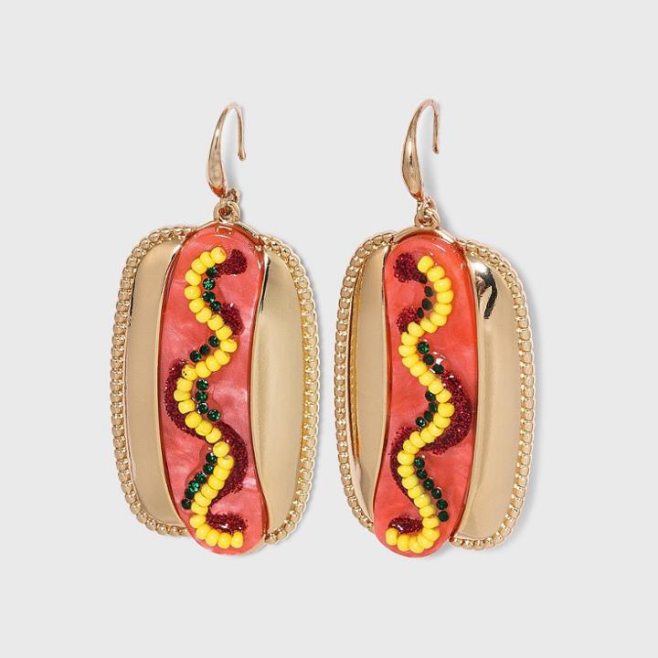 Sugarfix By Baublebar Hot Dog Drop Earrings - Red