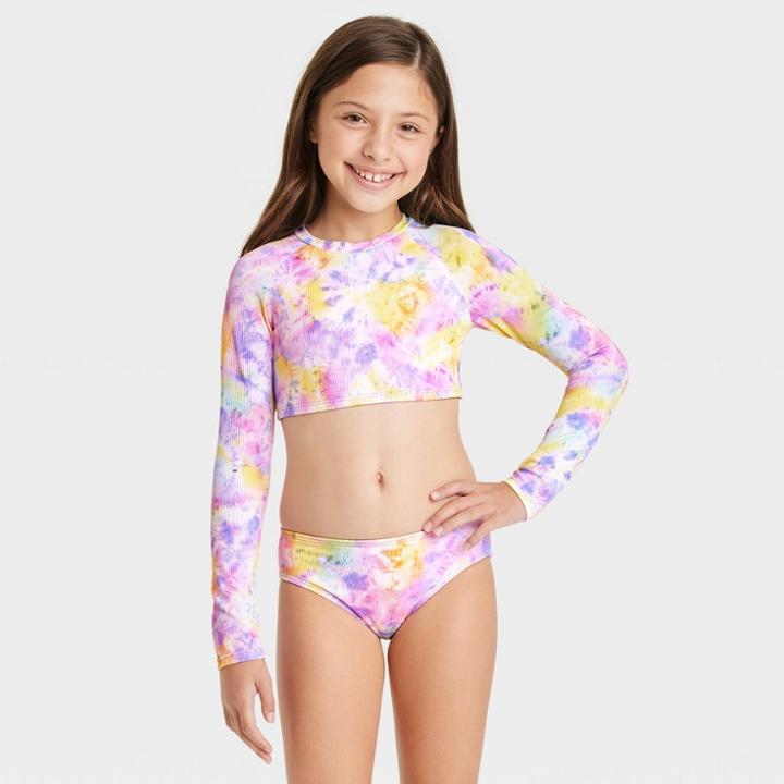 Girls' 2pc Tie-dye Bikini Set - Cat & Jack