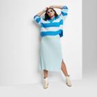 Women's Plus Size Ascot + Hart Rib Knit Graphic Maxi Skirt -