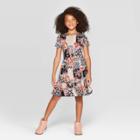 Petitegirls' Short Sleeve Ruffle Tier Dress - Art Class M, Girl's, Size: