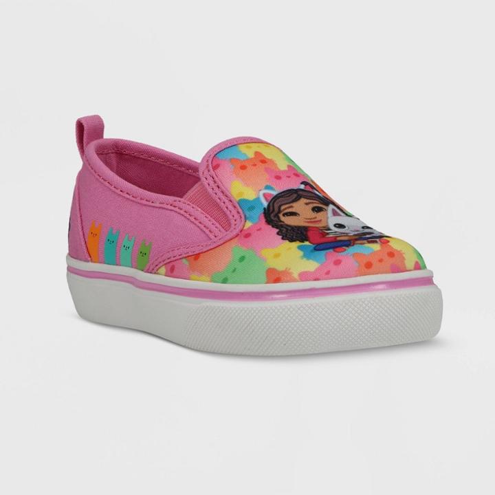 Toddler Girls' Nbcuniversal Gabby Twin Gore Slip-on Apparel Sneakers - Pink
