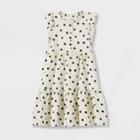 Girls' Button-front Woven Gauze Dress - Cat & Jack Cream