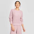 Women's Crewneck Pullover Sweater - Prologue Pink