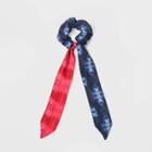 No Brand Americana Tie Dye Hair Twister With Tails - Blue/red