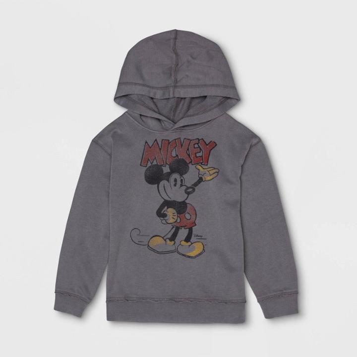 Junk Food Toddler Boys' Mickey Mouse Hooded Sweatshirt - Gray