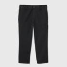 Toddler Boys' Stretch Uniform Straight Fit Pants - Cat & Jack Black