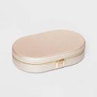 Oval Zippered Jewelry Organizer - A New Day Metallic