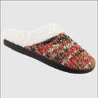 Isotoner Women's Sweater Knit Amanda Hoodback Slippers - Cream