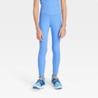 Girls' High-waist Leggings - All In Motion Vibrant Blue