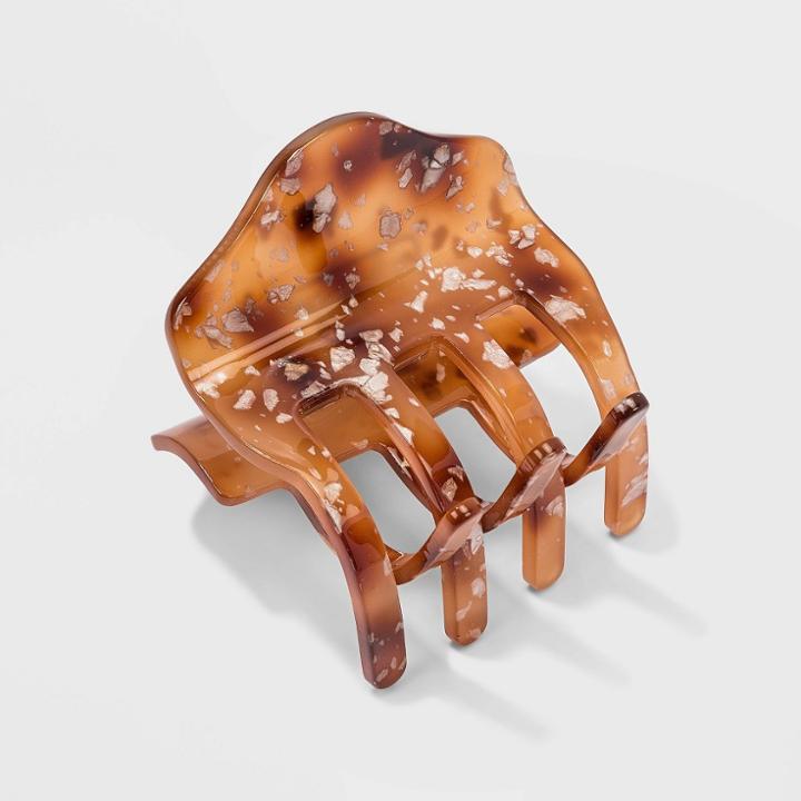 Flecked Lucite Claw Clip - A New Day Brown