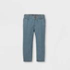 Oshkosh B'gosh Toddler Boys' Chambray Flat-front Woven Chino Pants - Blue