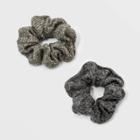 Heathered Knit Hair Twisters 2pc - Universal Thread