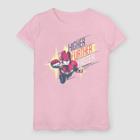 Girls' Marvel Powerful Strike Short Sleeve T-shirt - Pink