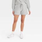 Women's High-rise Tie-front Jogger Shorts - Universal Thread Gray