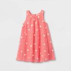 Toddler Girls' Daisy Embroidered Tulle Dress - Cat & Jack Pink