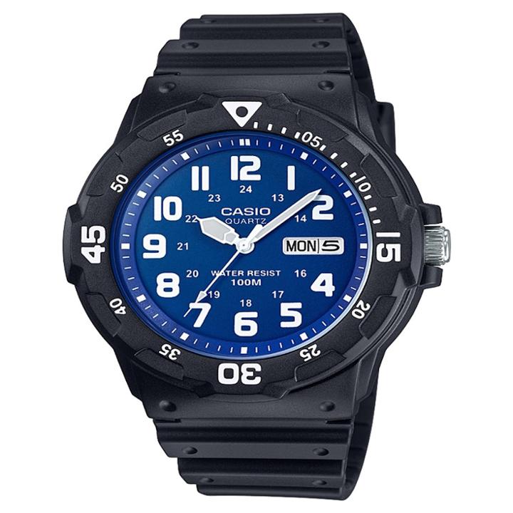 Men's Casio Mrw200h-2b2vcf Analog/digital Watch - Black/blue