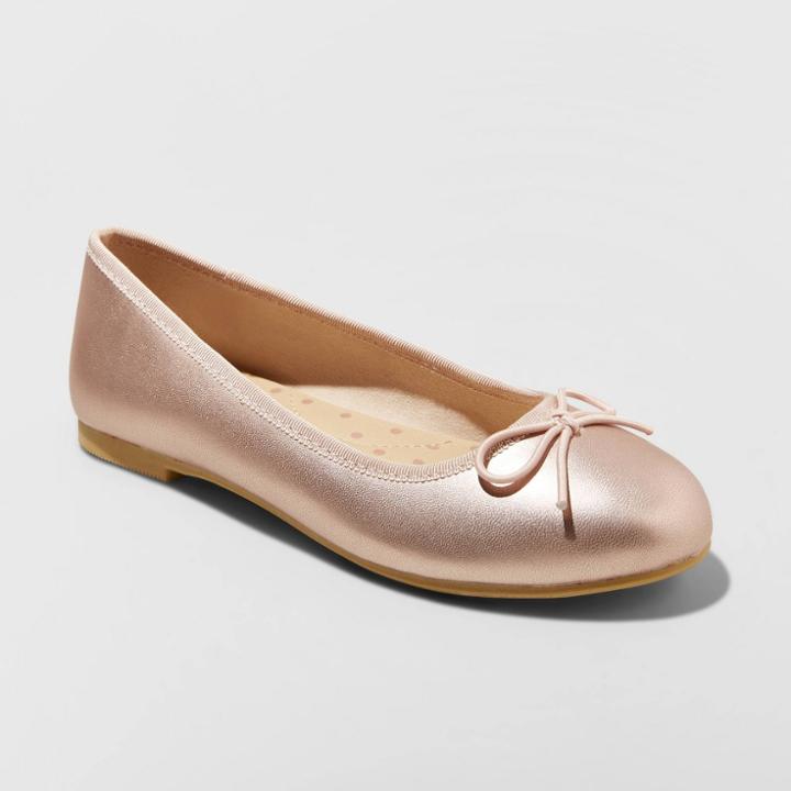 Girls' American Girl Stacy Ballet Flats - Cat & Jack Rose Gold