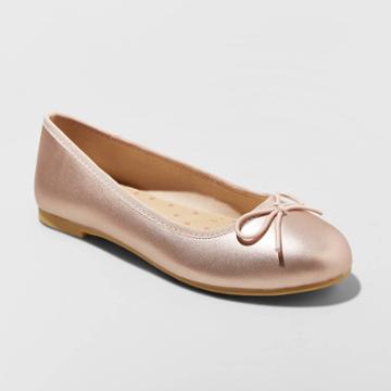 Girls' American Girl Stacy Ballet Flats - Cat & Jack Rose Gold