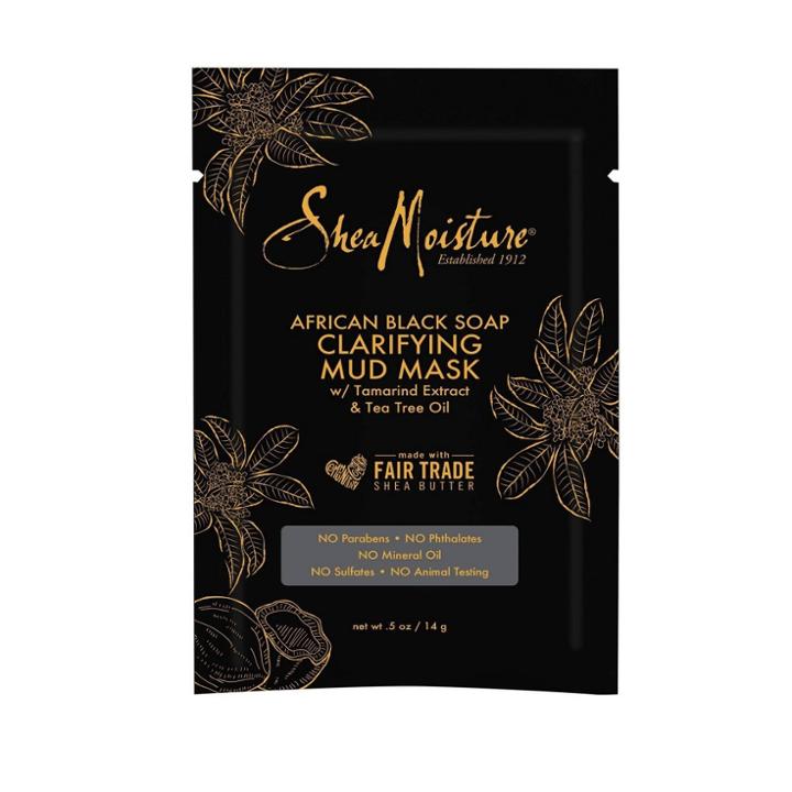 Sheamoisture African Black Soap Clarifying Mud Face Mask - Tamarind Extract & Tea Tree Oil - .5oz, Adult Unisex