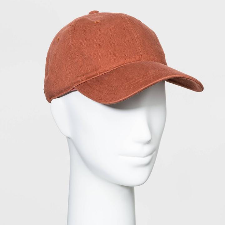 Women's Baseball Coral Hats - Universal Thread Berry One Size, Women's, Red