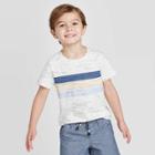 Toddler Boys' Stripe T-shirt - Cat & Jack Cream 12m, Toddler Boy's, Black