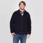 Men's Tall Standard Fit Chunky Cardigan Sweater - Goodfellow & Co Federal Blue