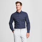 Men's Slim Fit Northrop Long Sleeve Button-down Shirt - Goodfellow & Co True Navy