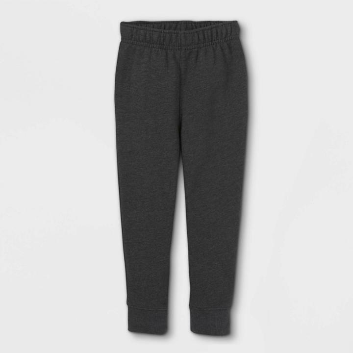 Toddler Fleece Pull-on Pants - Cat & Jack Charcoal Gray