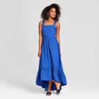 Women's Sleeveless Ruffle Hem Maxi Tank Dress - Who What Wear Blue