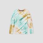 Boys' Tie-dye Long Sleeve T-shirt - Art Class Teal/green