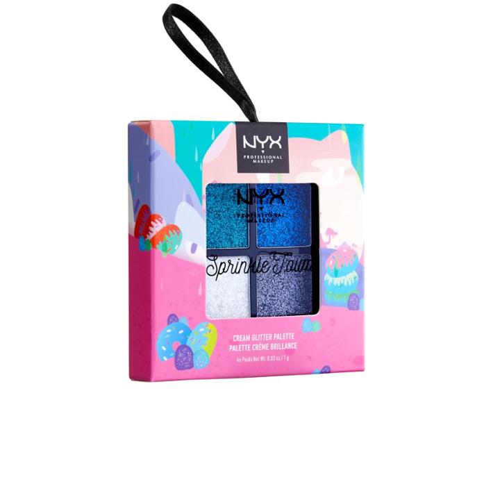 Nyx Professional Makeup Sprinkle Town Glitter Palette Mint - 0.14oz, Peppermint