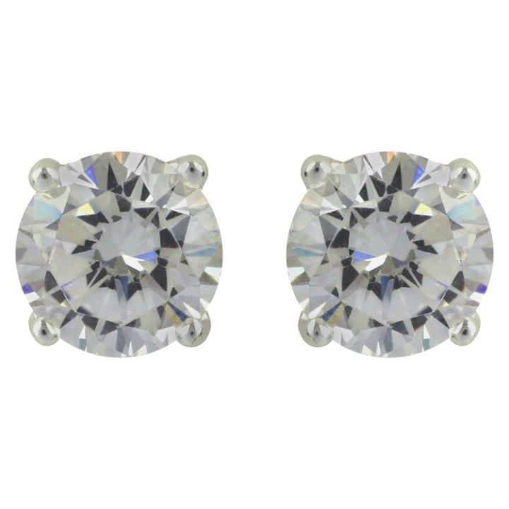 Distributed By Target Sterling Silver Round Button Stud Earring -