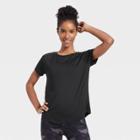 Women's Essential Crewneck Short Sleeve T-shirt - All In Motion Black